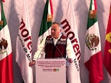 Santiago Nieto en su discurso de este miércoles.