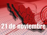 Esta es la actividad sísmica de hoy, 21 de noviembre.