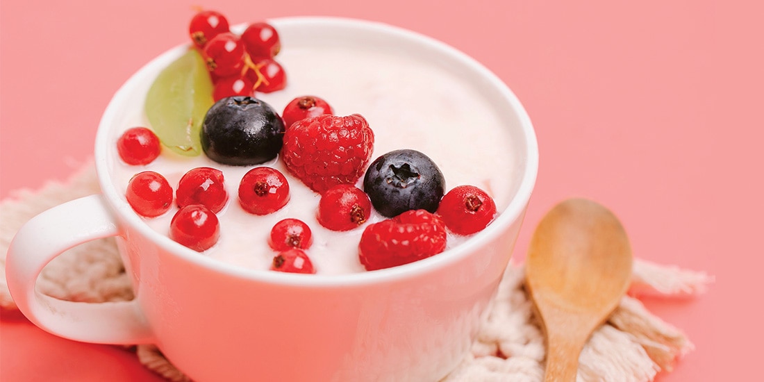 Puedes acompañarlo con frutos rojos
en el desayuno