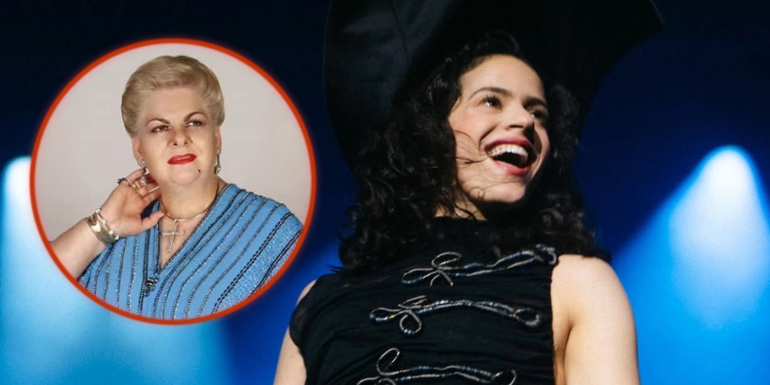 Rosalía agradece a Paquita la del Barrio en concierto en CDMX