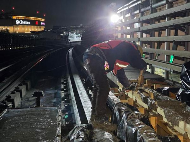 Labores de mantenimiento en la Línea B del Metro