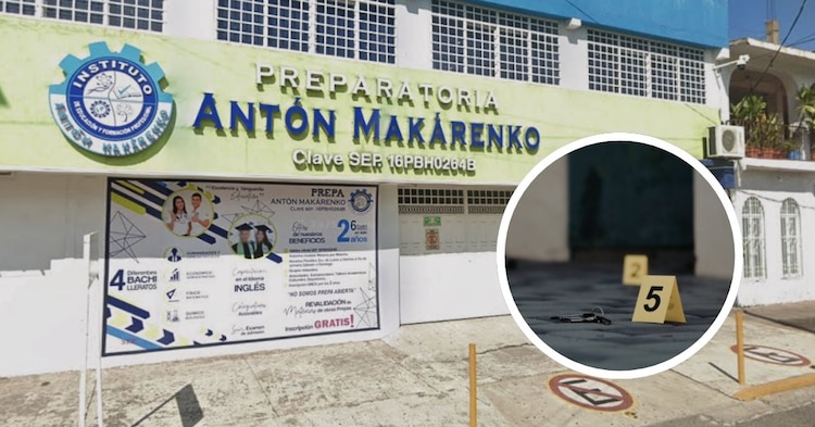 Preparatoria Antón Makárenko en Lázaro Cárdenas, Michoacán, donde ocurrieron los hechos.