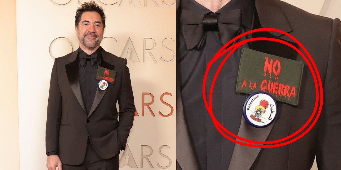 Javier Bardem porta pines pro Palestina durante la alfombra roja de los Premios Oscar 2026