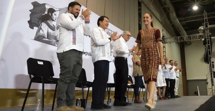 La Presidenta, Claudia Sheinbaum Pardo, en el recorrido Honestidad y Resultados