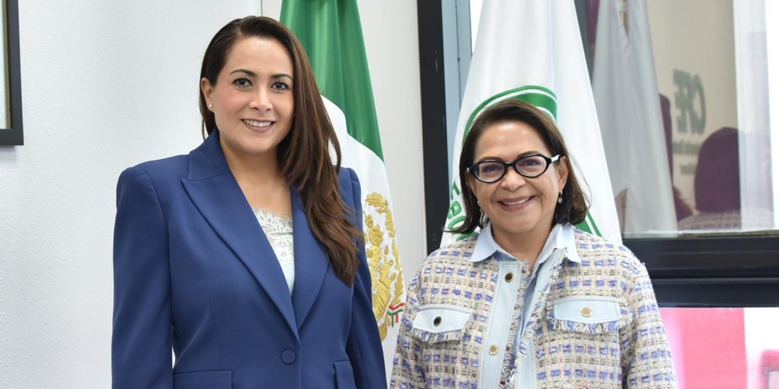 Emilia Calleja Alor se reunió con la gobernadora de Aguascalientes Tere Jiménez, para fortalecer coordinación