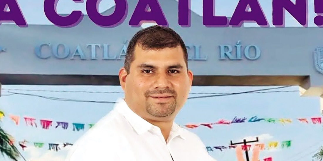 VÍCTOR AMADO, excandidato a la alcaldía
de Coatlán, en imagen de archivo. En 2024, su domicilio sufrió un ataque armado y los agresores dejaron mensajes con amenazas