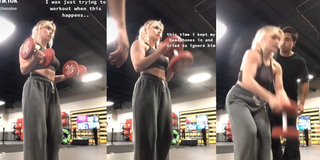 Hombre acosa a mujer en el gimnasio y ella lo expone en video