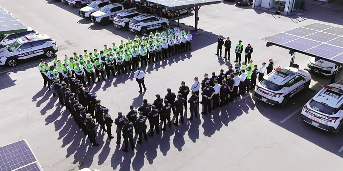 La Policía de Hermosillo, Sonora, durante su preparación para un operativo con motivo del anterior puente vacacional, el 14 de marzo pasado.