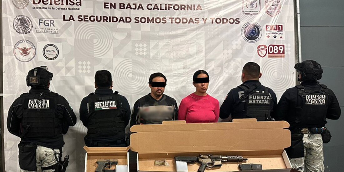 Arresto de presuntos delincuentes en BC.