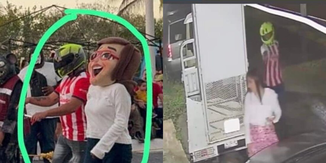 Así recrearon atentado contra Jamile Moguel en el Carnaval de Campeche.