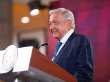 El Presidente López Obrador en conferencia de prensa, ayer.