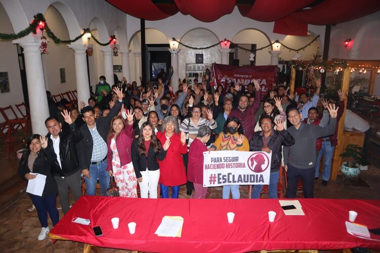 Los simpatizantes de Claudia Sheinbaum confían en que ella será la ganadora de la encuesta al interior de Morena en el 2023