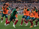 Festejo gol de Santiago Giménez en la final de la Copa Oro
