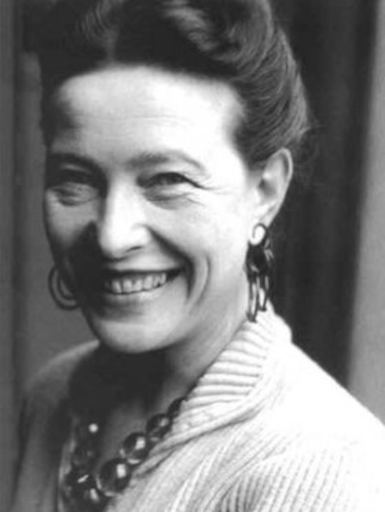 Simone de Beauvoir, filosofa y escritora francesa.