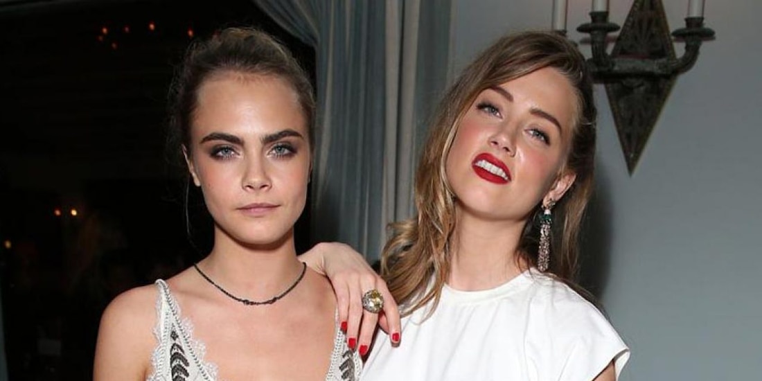 Cara Delevingne y Amber Heard fueron captadas besándose