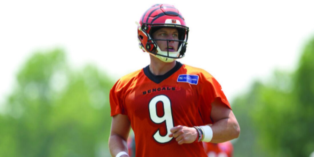 Joe Burrow participa en una práctica el martes 3 de junio de 2025.