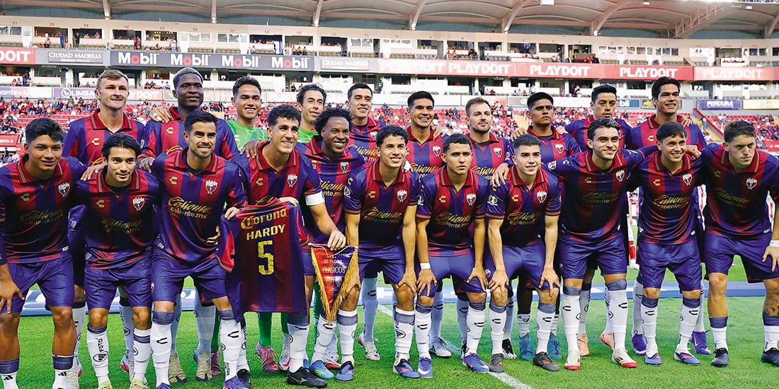 FUTBOLISTAS azulgranas el fin de
semana pasado, en Aguascalientes.