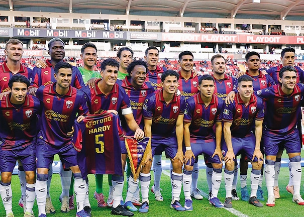 FUTBOLISTAS azulgranas el fin de
semana pasado, en Aguascalientes.