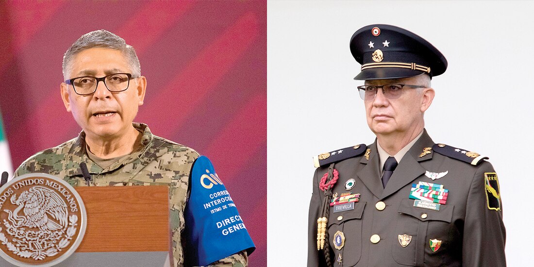 De izq. a der. Raymundo Pedro Morales Ángeles y Ricardo Trevilla Trejo