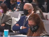 El presidente Joe Biden se queda dormido en conferencia sobre cambio climático