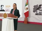 La Presidenta de México este jueves en Palacio Nacional.