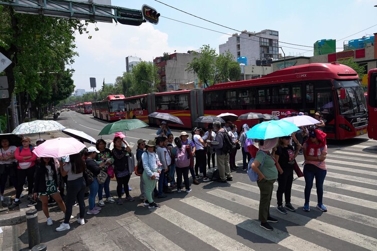 Un bloqueo de la CNTE en CDMX, en fotografía de archivo.