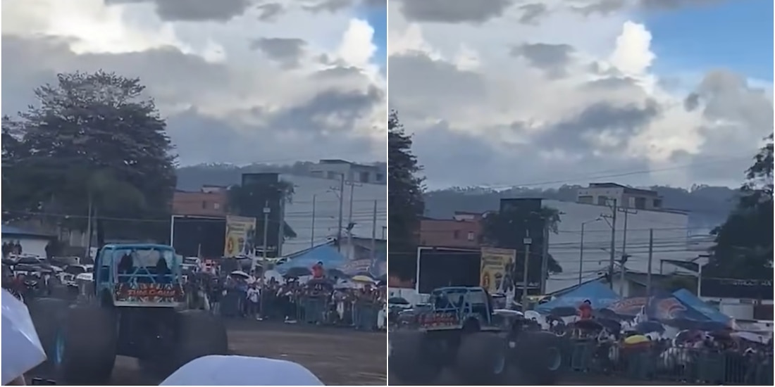 Atropellamiento durante exhibición de Monster Truck en Colombia.