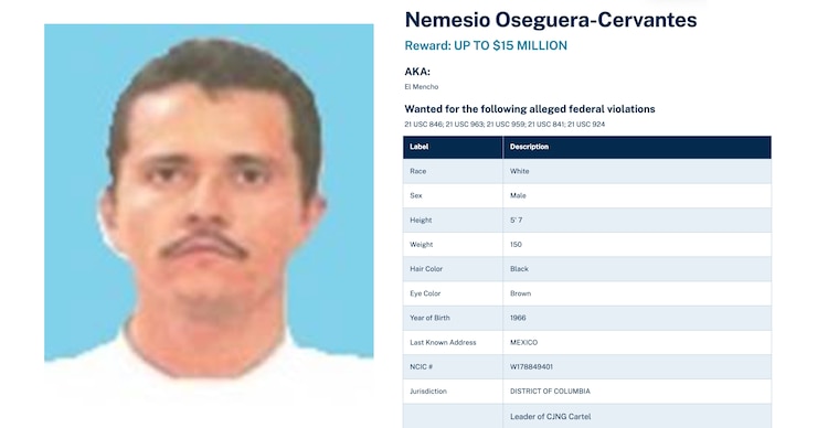 Nemesio Oseguera Cervantes "El Mencho"
