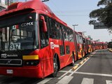 Camiones del Metrobús.