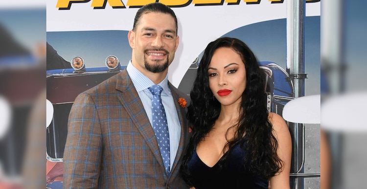 Roman Reigns y Galina Becker en la premiere de "Fast & Furious Presents: Hobbs & Shaw"