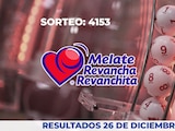 Resultados del sorteo 4153 del Melate, Revancha y Revanchita de este 26 de diciembre del 2025.