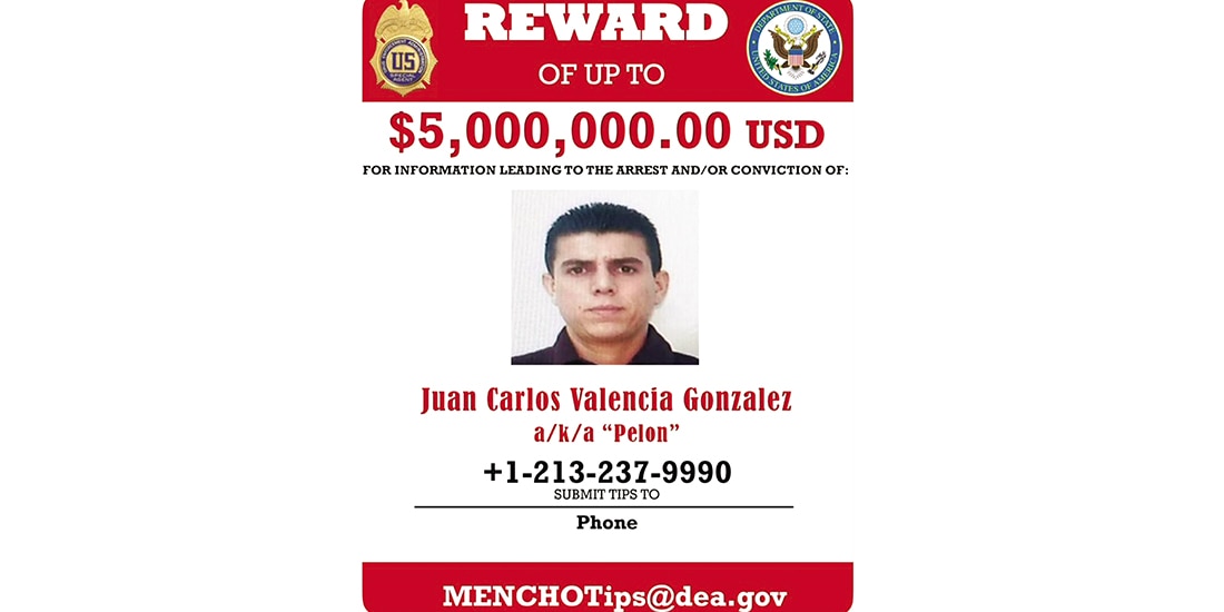 El departamento de Justicia ofrece recompensa por el hijastro de El Mencho.