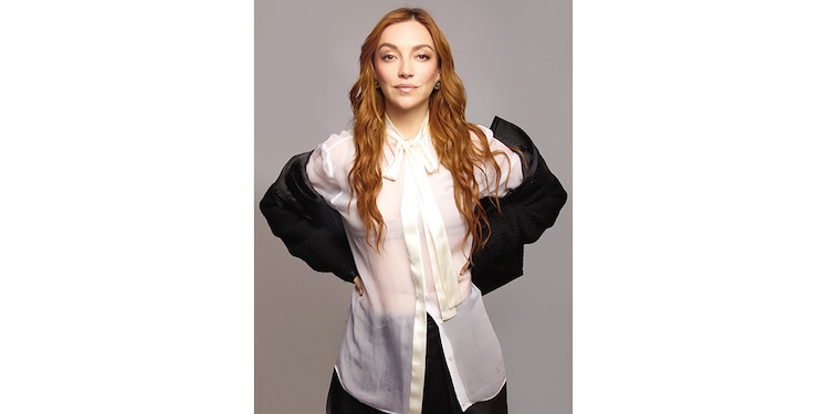 Regina Blandón en sesión fotográfica.