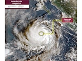 Imagen satelital del huracán "Polo".