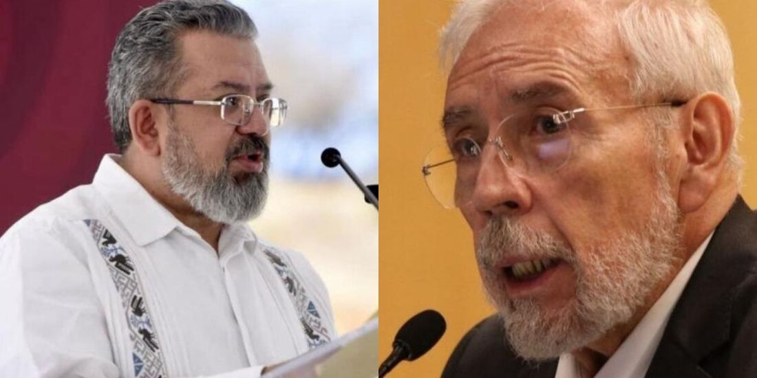 Jorge Nuño (izq.) lamenta deceso de Arganis (der.).