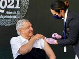AMLO recibió la dosis de refuerzo contra COVID-19