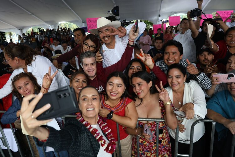 La Presidenta Claudia Sheinbaum en Orizaba.