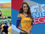 Yanet García y Ennid Wong son dos hermosas aficionadas de los Tigres de la UANL.