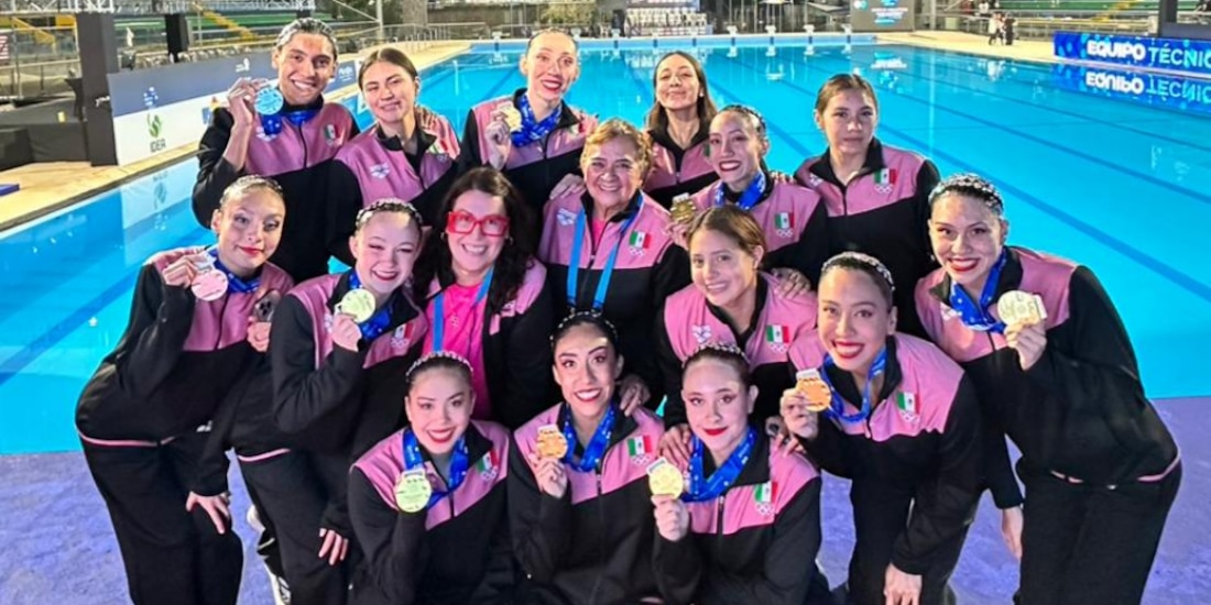 El equipo mexicano de natación artística consigue su primera medalla del 2026.