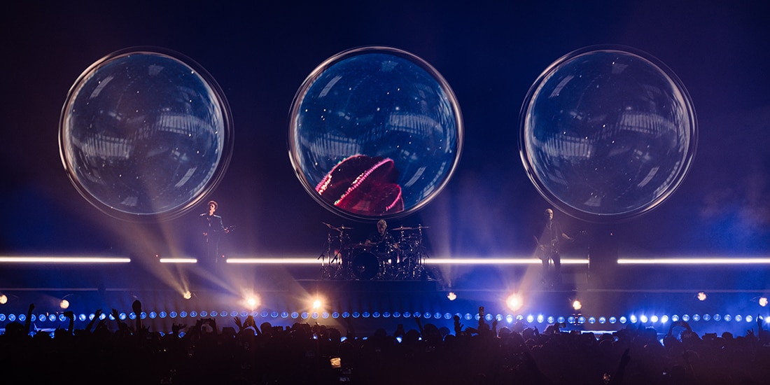 SODA STEREO ayer en el Palacio de los Deportes.