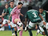 Lionel Messi, ante León en la Leagues Cup, en el primer partido tras la muerte de su padre