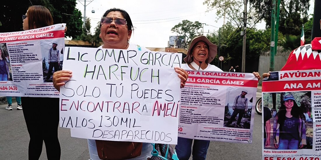 Familiares y amigos de Ana Amelí exigen reforzar las acciones de búsqueda, ayer.