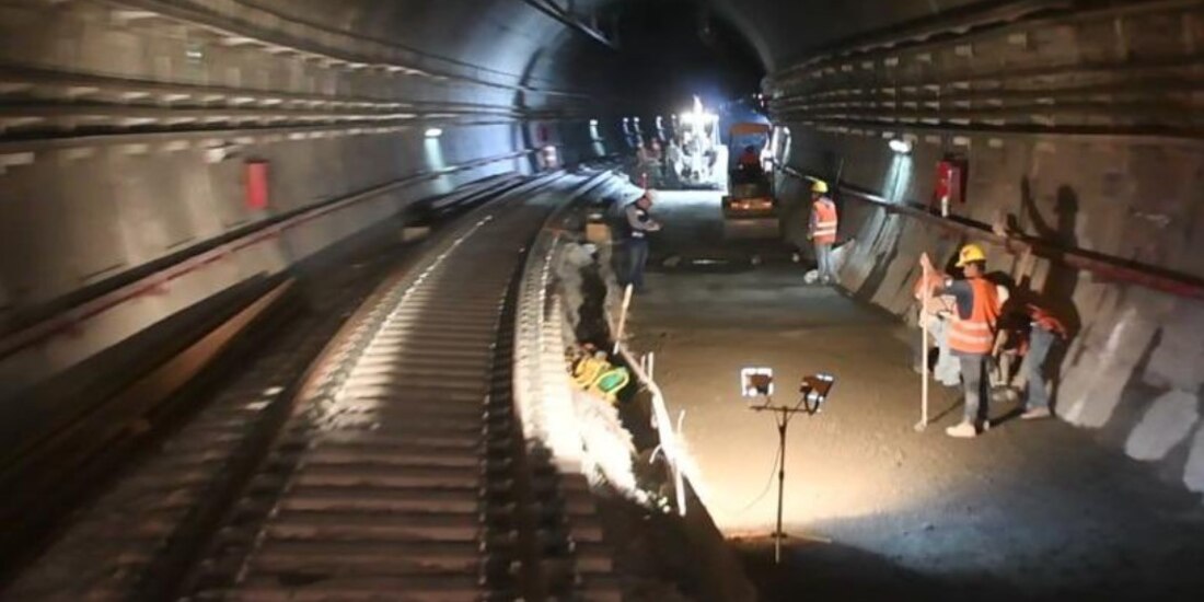 Avance en rehabilitación de túnel de Línea 12 e Metro a 85%.