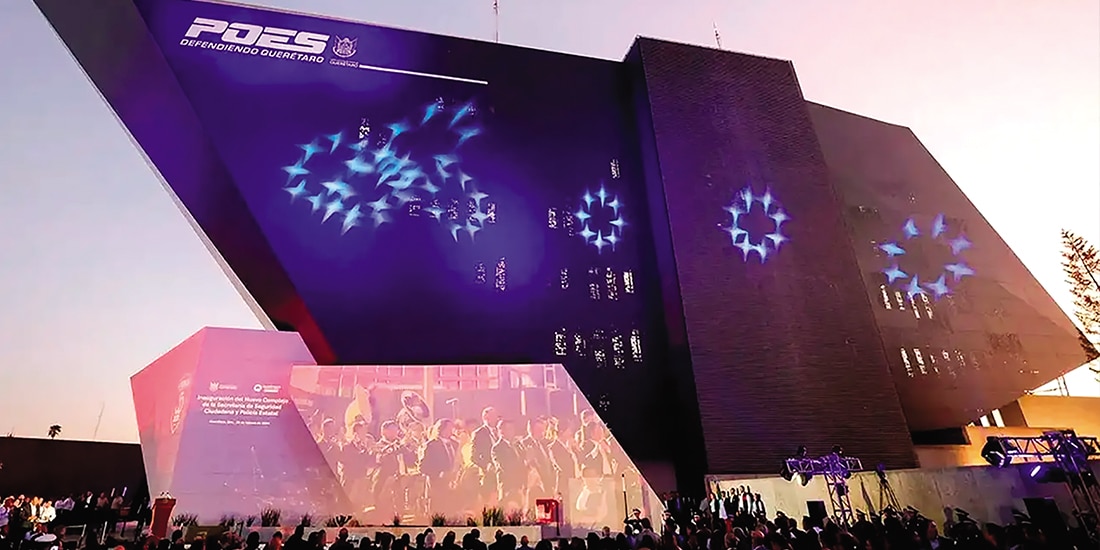 Inauguración del edificio Rhino de la Policía Estatal de Querétaro, en 2024.