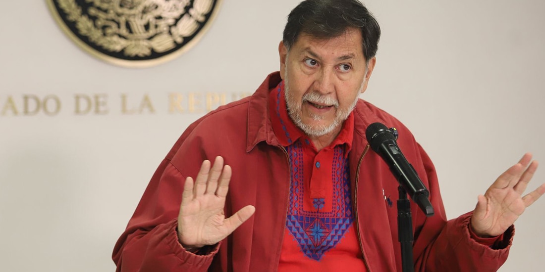 Gerardo Fernández Noroña, senador de Morena, realizó una conferencia de prensa en donde ningún reportero se dio cita,