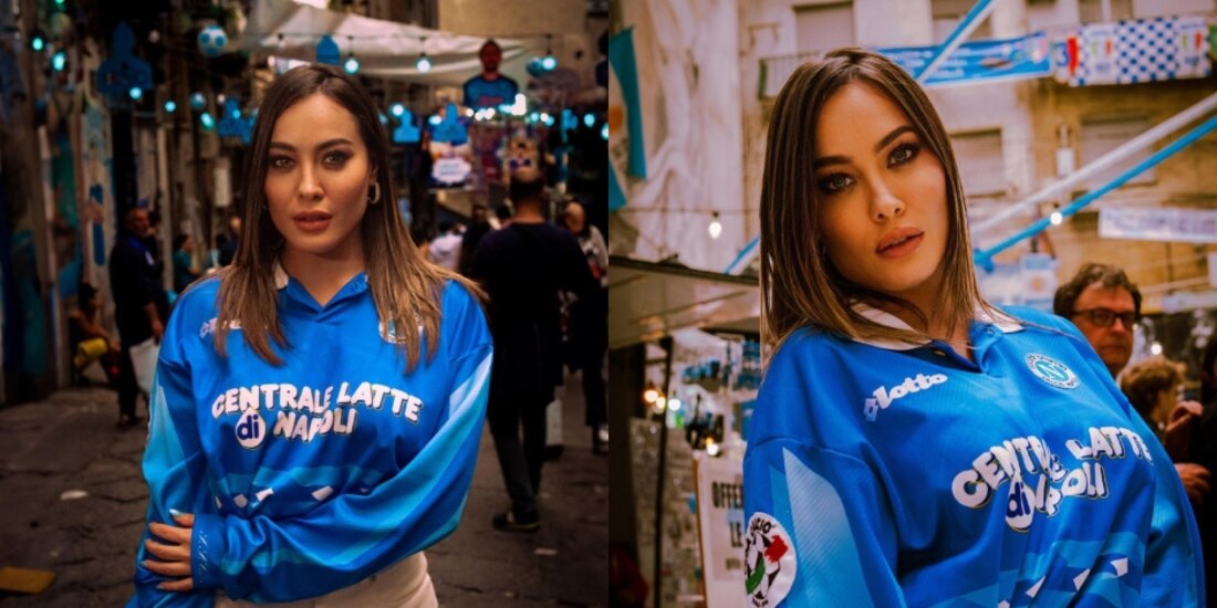 Paola Saulino, modelo de OnlyFans es aficionada del Napoli