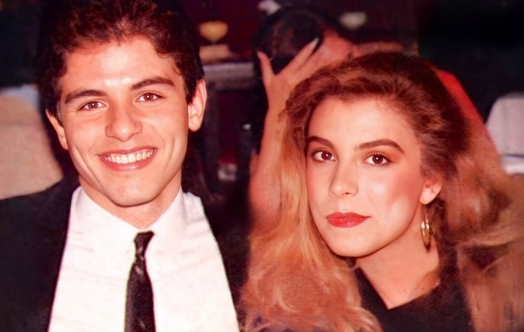 Ernesto Laguardia y Mimi de Flans en los años 80
