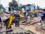 Trabajos de reparación en la Gustavo A. Madero.