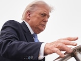 El presidente Donald Trump aborda el Air Force One el viernes 15 de mayo de 2026.