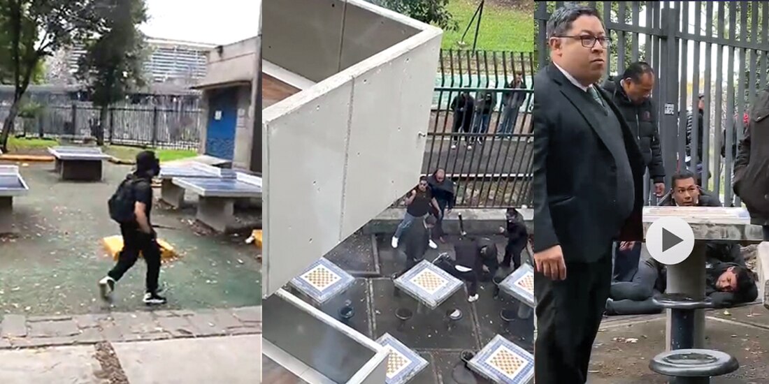 Imágenes de la agresión fueron captadas por integrantes de la comunidad.